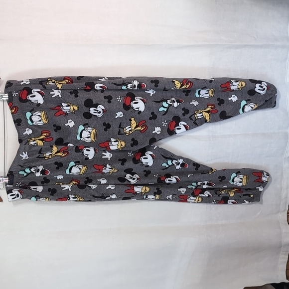 Disney Grey Mickey Mouse Donald Duck Plush Pajama Pant size Extra Large - Picture 6 of 6